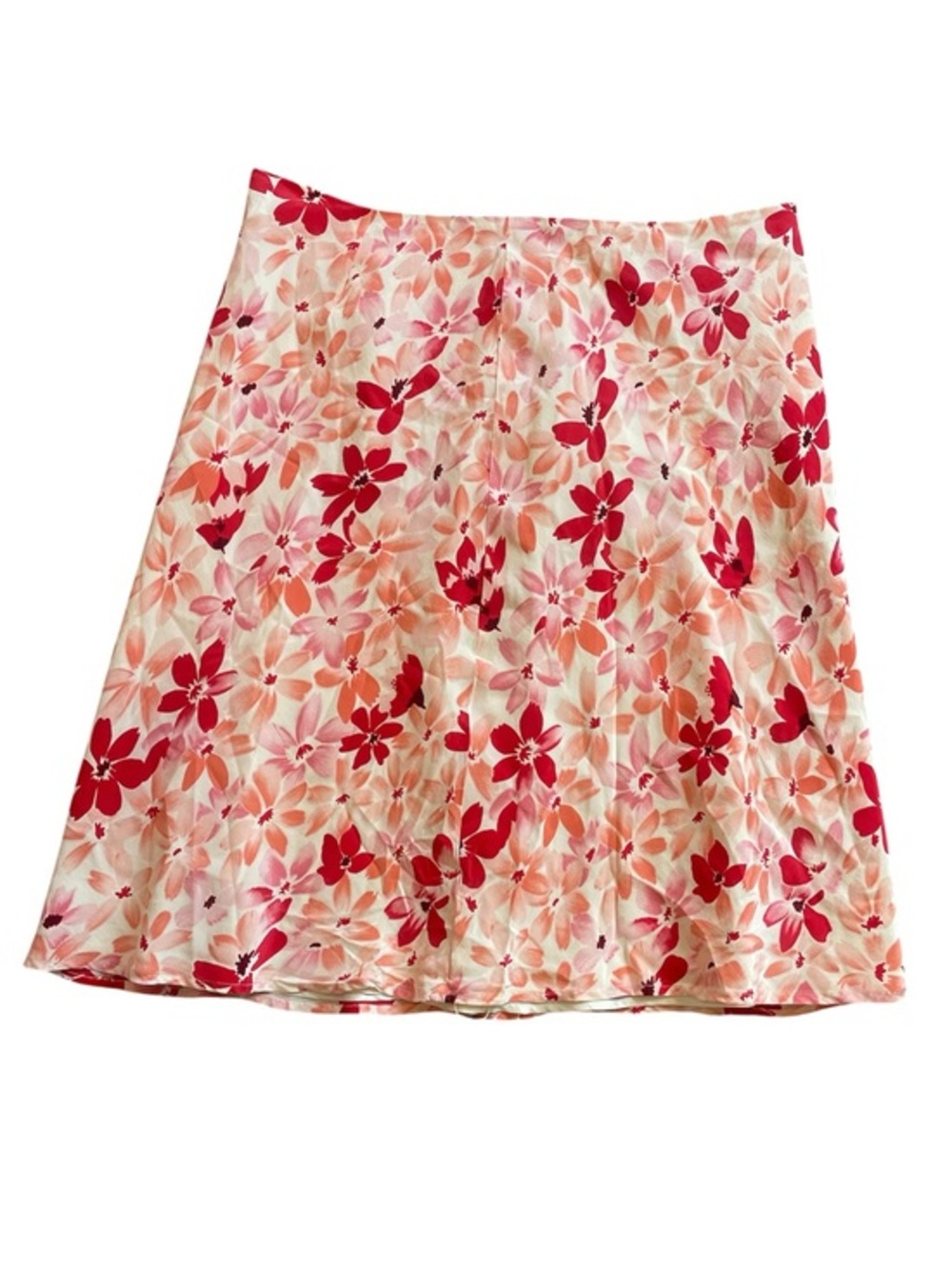 Ann Taylor Loft Floral Silk Skirt